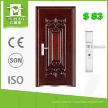 Puerta principal de acero de seguridad con precio razonable en la India.